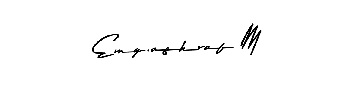 Design your own signature with our free online signature maker. With this signature software, you can create a handwritten (Asem Kandis PERSONAL USE) signature for name Emg.ashraf M. Emg.ashraf M signature style 9 images and pictures png
