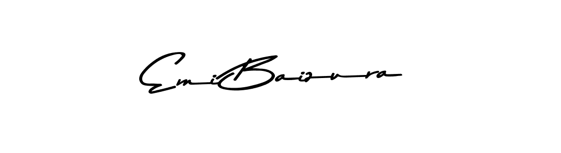 Create a beautiful signature design for name Emi Baizura. With this signature (Asem Kandis PERSONAL USE) fonts, you can make a handwritten signature for free. Emi Baizura signature style 9 images and pictures png