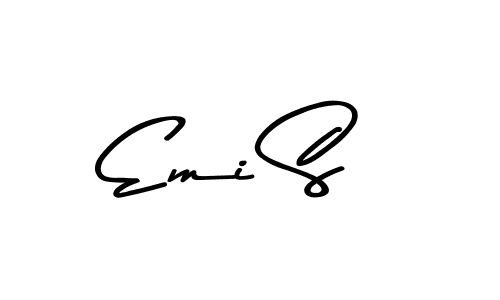 Make a beautiful signature design for name Emi S. Use this online signature maker to create a handwritten signature for free. Emi S signature style 9 images and pictures png