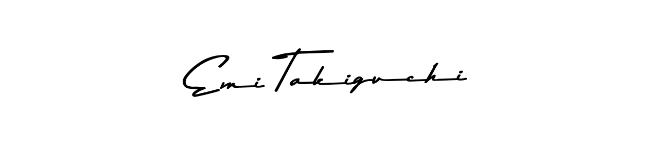 Also You can easily find your signature by using the search form. We will create Emi Takiguchi name handwritten signature images for you free of cost using Asem Kandis PERSONAL USE sign style. Emi Takiguchi signature style 9 images and pictures png