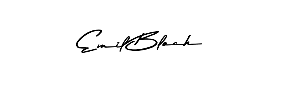 How to make Emil Bloch signature? Asem Kandis PERSONAL USE is a professional autograph style. Create handwritten signature for Emil Bloch name. Emil Bloch signature style 9 images and pictures png