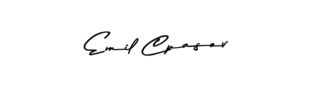 Design your own signature with our free online signature maker. With this signature software, you can create a handwritten (Asem Kandis PERSONAL USE) signature for name Emil Cpasov. Emil Cpasov signature style 9 images and pictures png