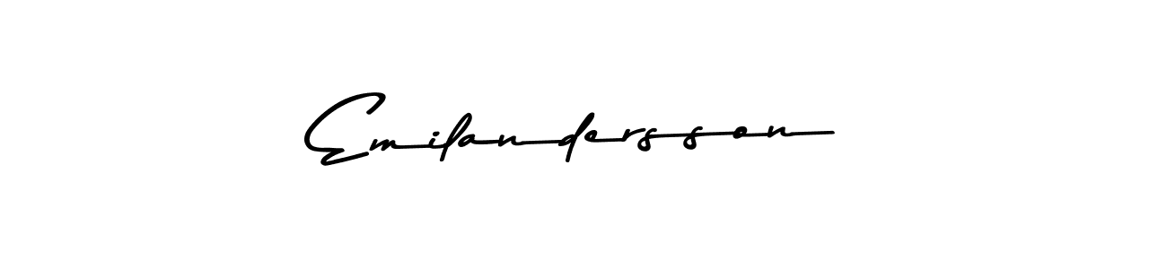 Design your own signature with our free online signature maker. With this signature software, you can create a handwritten (Asem Kandis PERSONAL USE) signature for name Emilandersson. Emilandersson signature style 9 images and pictures png