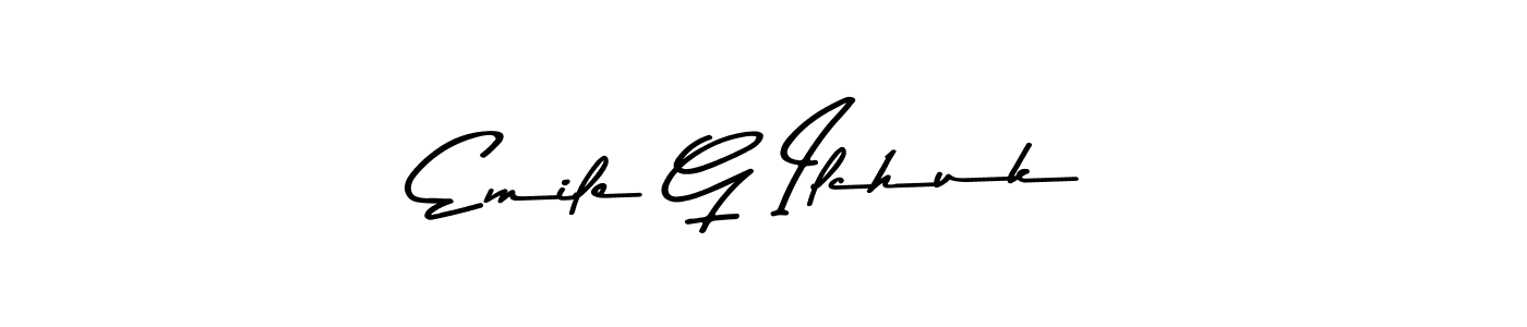 Also we have Emile G Ilchuk name is the best signature style. Create professional handwritten signature collection using Asem Kandis PERSONAL USE autograph style. Emile G Ilchuk signature style 9 images and pictures png