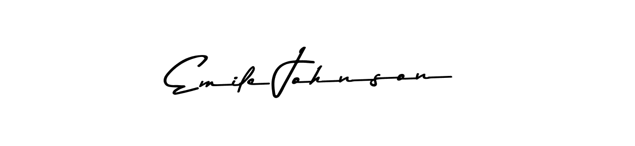 You should practise on your own different ways (Asem Kandis PERSONAL USE) to write your name (Emile Johnson) in signature. don't let someone else do it for you. Emile Johnson signature style 9 images and pictures png