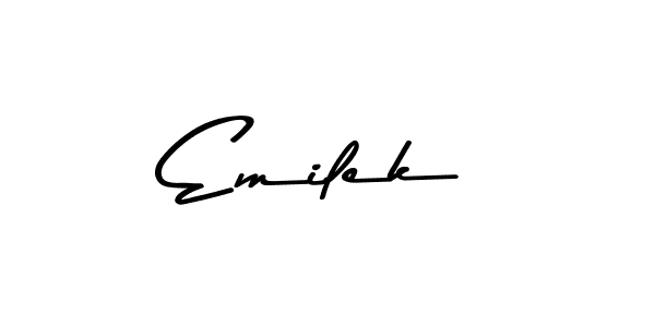 Emilek stylish signature style. Best Handwritten Sign (Asem Kandis PERSONAL USE) for my name. Handwritten Signature Collection Ideas for my name Emilek. Emilek signature style 9 images and pictures png