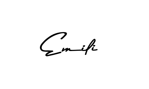 Use a signature maker to create a handwritten signature online. With this signature software, you can design (Asem Kandis PERSONAL USE) your own signature for name Emili. Emili signature style 9 images and pictures png
