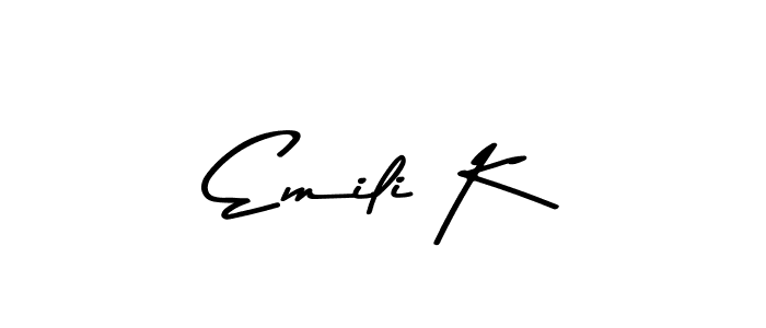 Here are the top 10 professional signature styles for the name Emili K. These are the best autograph styles you can use for your name. Emili K signature style 9 images and pictures png