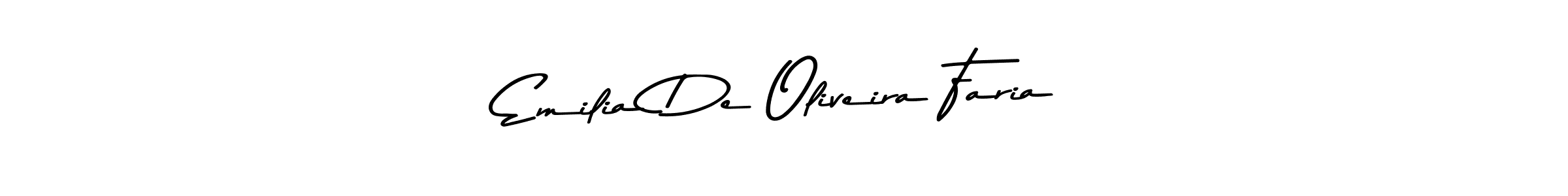 How to make Emilia De Oliveira Faria signature? Asem Kandis PERSONAL USE is a professional autograph style. Create handwritten signature for Emilia De Oliveira Faria name. Emilia De Oliveira Faria signature style 9 images and pictures png