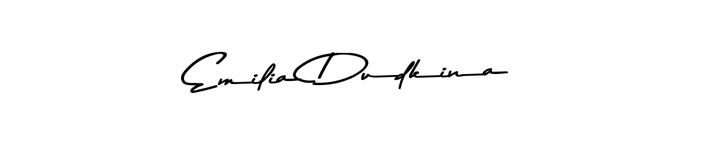 if you are searching for the best signature style for your name Emilia Dudkina. so please give up your signature search. here we have designed multiple signature styles  using Asem Kandis PERSONAL USE. Emilia Dudkina signature style 9 images and pictures png