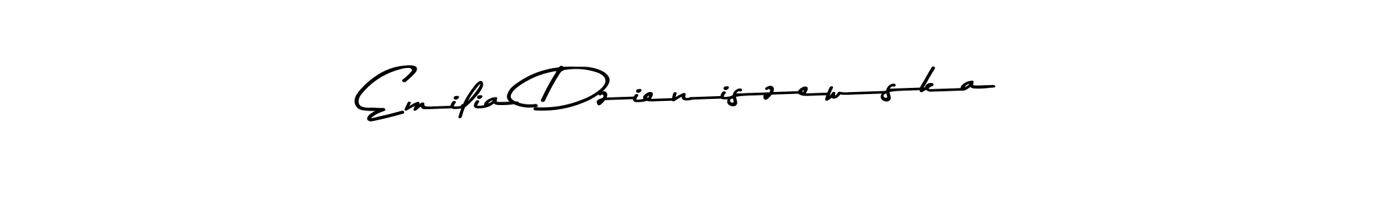 Create a beautiful signature design for name Emilia Dzieniszewska. With this signature (Asem Kandis PERSONAL USE) fonts, you can make a handwritten signature for free. Emilia Dzieniszewska signature style 9 images and pictures png