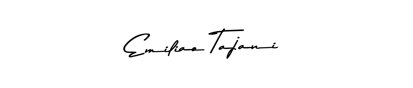 How to Draw Emiliao Tajani signature style? Asem Kandis PERSONAL USE is a latest design signature styles for name Emiliao Tajani. Emiliao Tajani signature style 9 images and pictures png