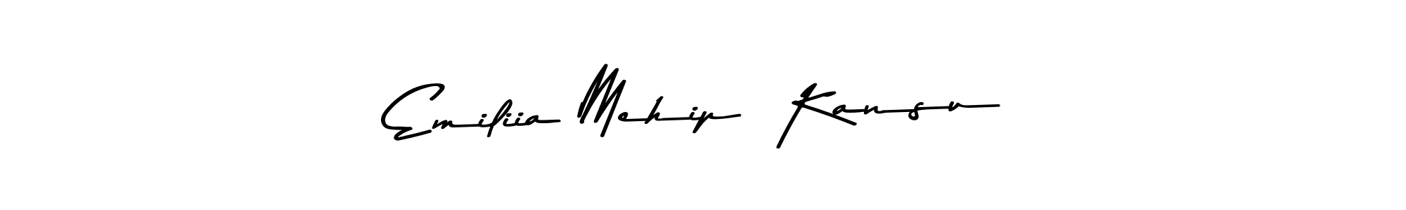 Check out images of Autograph of Emiliia Mehip  Kansu name. Actor Emiliia Mehip  Kansu Signature Style. Asem Kandis PERSONAL USE is a professional sign style online. Emiliia Mehip  Kansu signature style 9 images and pictures png