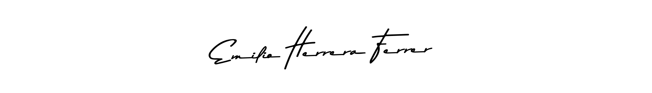Create a beautiful signature design for name Emilio Herrera Ferrer. With this signature (Asem Kandis PERSONAL USE) fonts, you can make a handwritten signature for free. Emilio Herrera Ferrer signature style 9 images and pictures png