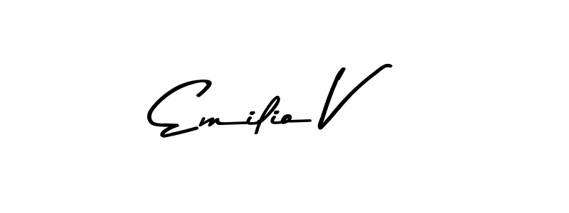 if you are searching for the best signature style for your name Emilio V. so please give up your signature search. here we have designed multiple signature styles  using Asem Kandis PERSONAL USE. Emilio V signature style 9 images and pictures png