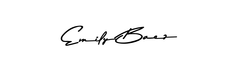 How to make Emily Baez name signature. Use Asem Kandis PERSONAL USE style for creating short signs online. This is the latest handwritten sign. Emily Baez signature style 9 images and pictures png