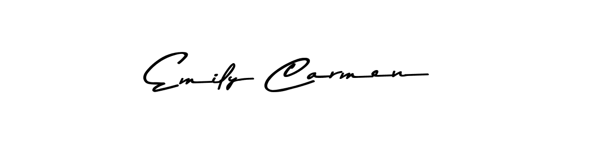 Make a short Emily Carmen signature style. Manage your documents anywhere anytime using Asem Kandis PERSONAL USE. Create and add eSignatures, submit forms, share and send files easily. Emily Carmen signature style 9 images and pictures png