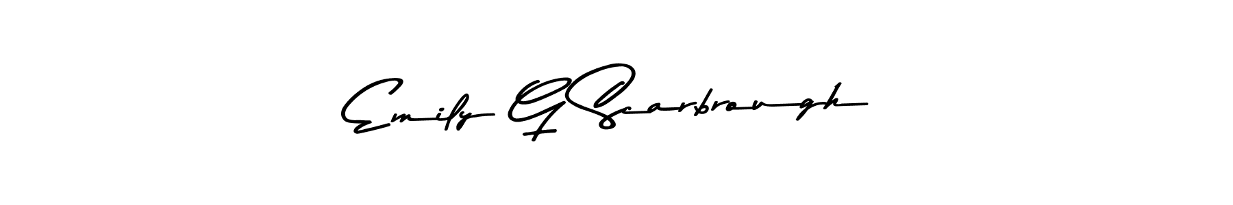 How to make Emily G Scarbrough signature? Asem Kandis PERSONAL USE is a professional autograph style. Create handwritten signature for Emily G Scarbrough name. Emily G Scarbrough signature style 9 images and pictures png
