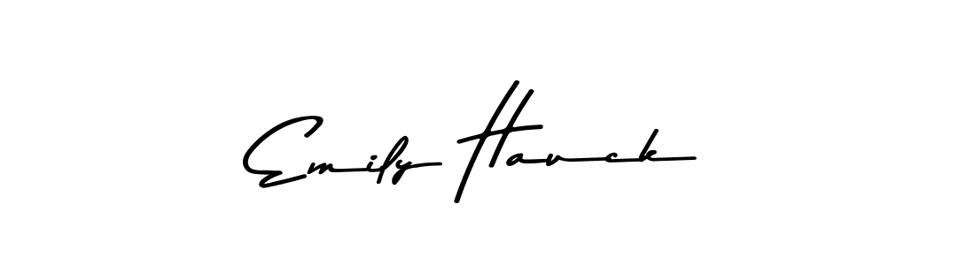 How to make Emily Hauck name signature. Use Asem Kandis PERSONAL USE style for creating short signs online. This is the latest handwritten sign. Emily Hauck signature style 9 images and pictures png