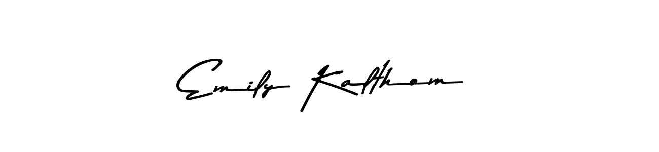 Also You can easily find your signature by using the search form. We will create Emily Kalthom name handwritten signature images for you free of cost using Asem Kandis PERSONAL USE sign style. Emily Kalthom signature style 9 images and pictures png