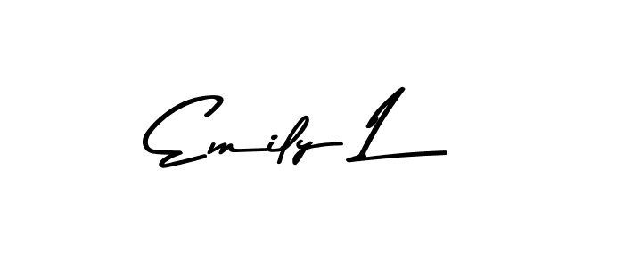 Emily L stylish signature style. Best Handwritten Sign (Asem Kandis PERSONAL USE) for my name. Handwritten Signature Collection Ideas for my name Emily L. Emily L signature style 9 images and pictures png