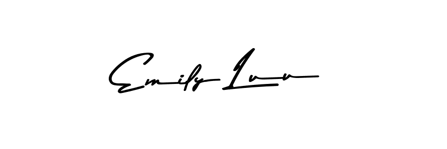 Emily Luu stylish signature style. Best Handwritten Sign (Asem Kandis PERSONAL USE) for my name. Handwritten Signature Collection Ideas for my name Emily Luu. Emily Luu signature style 9 images and pictures png