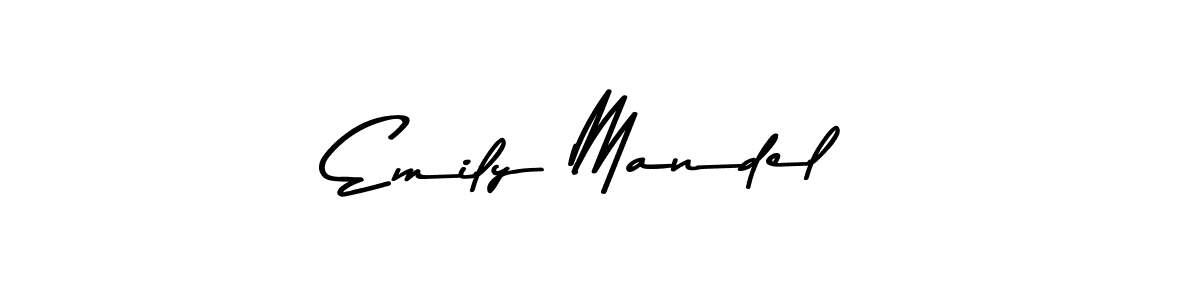 How to make Emily Mandel name signature. Use Asem Kandis PERSONAL USE style for creating short signs online. This is the latest handwritten sign. Emily Mandel signature style 9 images and pictures png