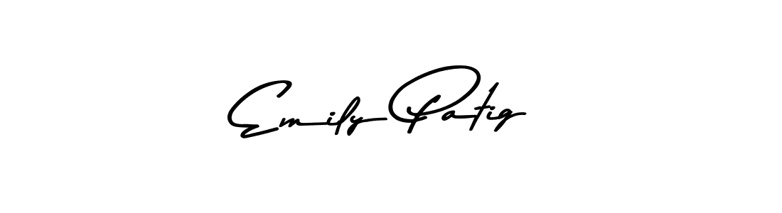 How to make Emily Patig signature? Asem Kandis PERSONAL USE is a professional autograph style. Create handwritten signature for Emily Patig name. Emily Patig signature style 9 images and pictures png