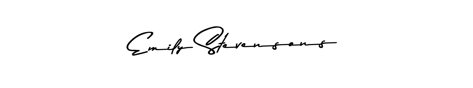 How to make Emily Stevensons name signature. Use Asem Kandis PERSONAL USE style for creating short signs online. This is the latest handwritten sign. Emily Stevensons signature style 9 images and pictures png