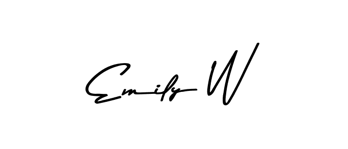 Make a beautiful signature design for name Emily W. Use this online signature maker to create a handwritten signature for free. Emily W signature style 9 images and pictures png
