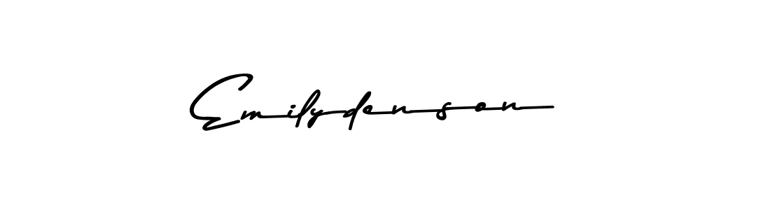 Use a signature maker to create a handwritten signature online. With this signature software, you can design (Asem Kandis PERSONAL USE) your own signature for name Emilydenson. Emilydenson signature style 9 images and pictures png