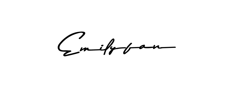 How to make Emilyfan signature? Asem Kandis PERSONAL USE is a professional autograph style. Create handwritten signature for Emilyfan name. Emilyfan signature style 9 images and pictures png