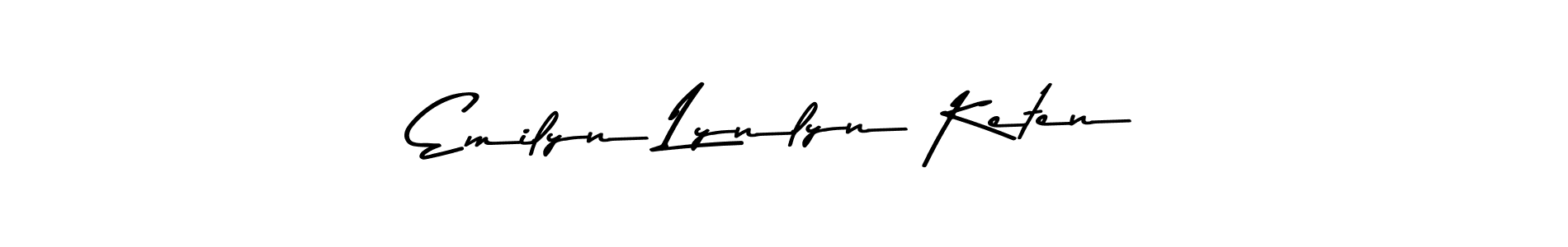 Make a beautiful signature design for name Emilyn Lynlyn Keten. Use this online signature maker to create a handwritten signature for free. Emilyn Lynlyn Keten signature style 9 images and pictures png