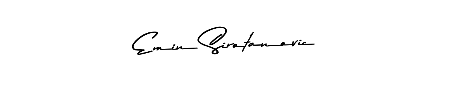 Make a short Emin Sirotanovic signature style. Manage your documents anywhere anytime using Asem Kandis PERSONAL USE. Create and add eSignatures, submit forms, share and send files easily. Emin Sirotanovic signature style 9 images and pictures png