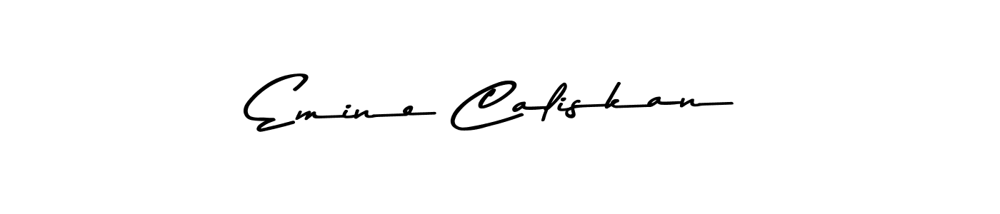 Emine Caliskan stylish signature style. Best Handwritten Sign (Asem Kandis PERSONAL USE) for my name. Handwritten Signature Collection Ideas for my name Emine Caliskan. Emine Caliskan signature style 9 images and pictures png