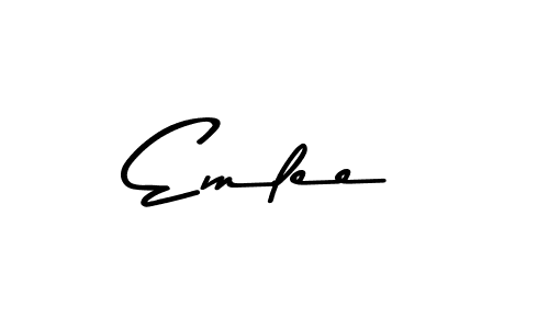 How to make Emlee signature? Asem Kandis PERSONAL USE is a professional autograph style. Create handwritten signature for Emlee name. Emlee signature style 9 images and pictures png