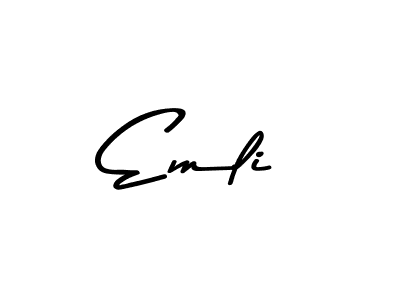 You should practise on your own different ways (Asem Kandis PERSONAL USE) to write your name (Emli) in signature. don't let someone else do it for you. Emli signature style 9 images and pictures png