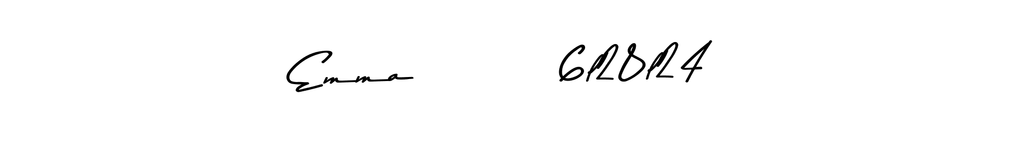 Design your own signature with our free online signature maker. With this signature software, you can create a handwritten (Asem Kandis PERSONAL USE) signature for name Emma         6l28l24. Emma         6l28l24 signature style 9 images and pictures png