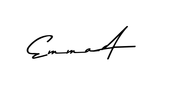 You should practise on your own different ways (Asem Kandis PERSONAL USE) to write your name (Emma A) in signature. don't let someone else do it for you. Emma A signature style 9 images and pictures png
