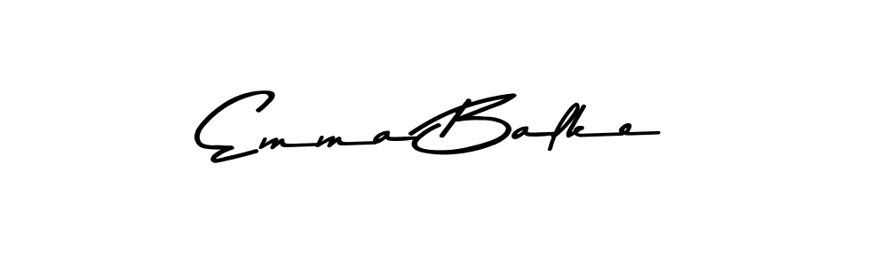 Design your own signature with our free online signature maker. With this signature software, you can create a handwritten (Asem Kandis PERSONAL USE) signature for name Emma Balke. Emma Balke signature style 9 images and pictures png