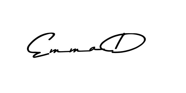 Use a signature maker to create a handwritten signature online. With this signature software, you can design (Asem Kandis PERSONAL USE) your own signature for name Emma D. Emma D signature style 9 images and pictures png