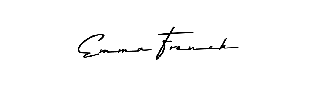 Use a signature maker to create a handwritten signature online. With this signature software, you can design (Asem Kandis PERSONAL USE) your own signature for name Emma French. Emma French signature style 9 images and pictures png
