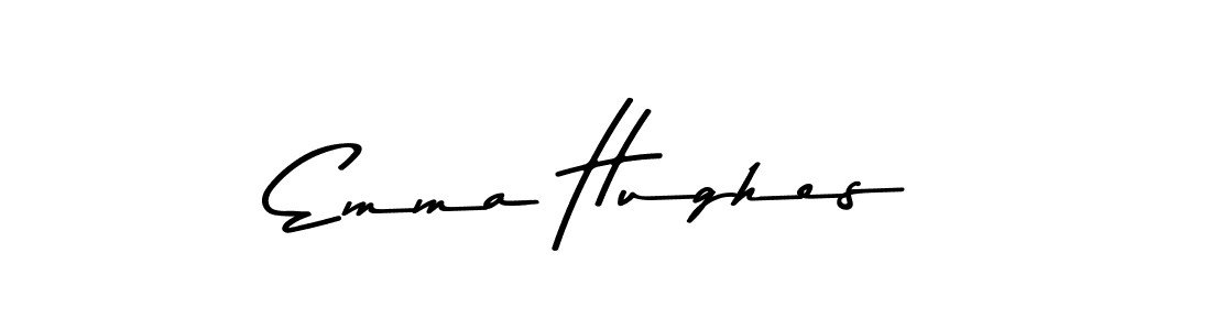 How to make Emma Hughes name signature. Use Asem Kandis PERSONAL USE style for creating short signs online. This is the latest handwritten sign. Emma Hughes signature style 9 images and pictures png