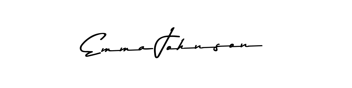 How to make Emma Johnson name signature. Use Asem Kandis PERSONAL USE style for creating short signs online. This is the latest handwritten sign. Emma Johnson signature style 9 images and pictures png