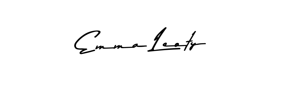 Make a beautiful signature design for name Emma Leoty. With this signature (Asem Kandis PERSONAL USE) style, you can create a handwritten signature for free. Emma Leoty signature style 9 images and pictures png