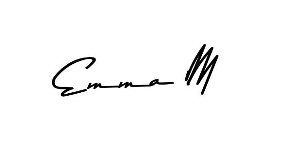 Use a signature maker to create a handwritten signature online. With this signature software, you can design (Asem Kandis PERSONAL USE) your own signature for name Emma M. Emma M signature style 9 images and pictures png