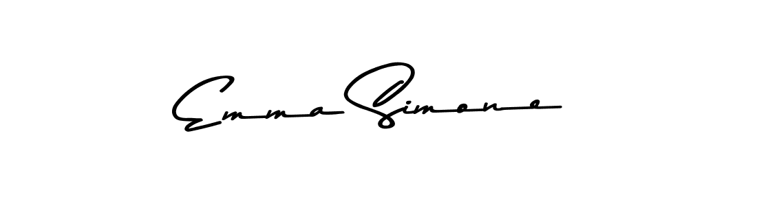 Emma Simone stylish signature style. Best Handwritten Sign (Asem Kandis PERSONAL USE) for my name. Handwritten Signature Collection Ideas for my name Emma Simone. Emma Simone signature style 9 images and pictures png