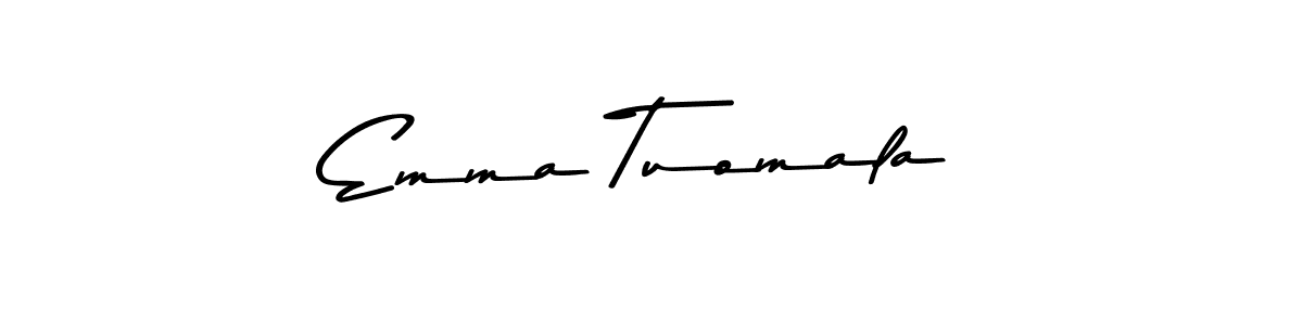 Make a beautiful signature design for name Emma Tuomala. With this signature (Asem Kandis PERSONAL USE) style, you can create a handwritten signature for free. Emma Tuomala signature style 9 images and pictures png