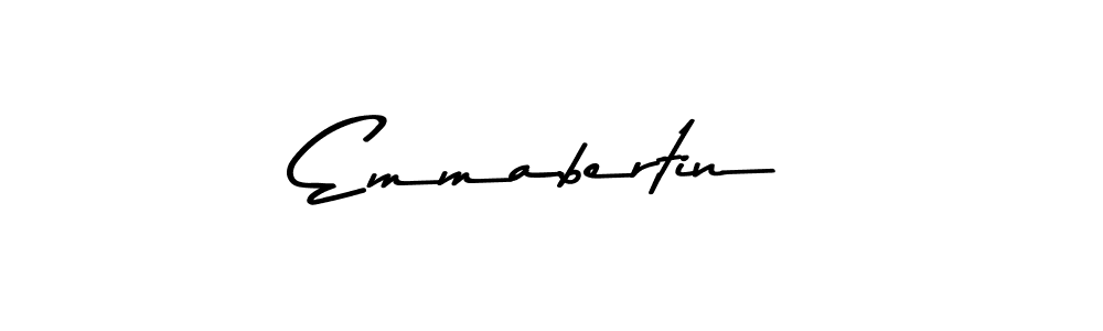 Create a beautiful signature design for name Emmabertin. With this signature (Asem Kandis PERSONAL USE) fonts, you can make a handwritten signature for free. Emmabertin signature style 9 images and pictures png