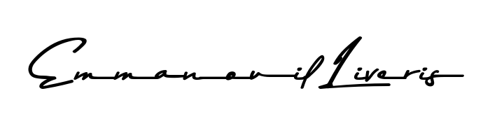 Download transparent PNG signature for name Emmanouil Liveris styled with Asem Kandis PERSONAL USE font. Ready to paste directly into PDF and Word agreements. Emmanouil Liveris signature style 9 images and pictures png